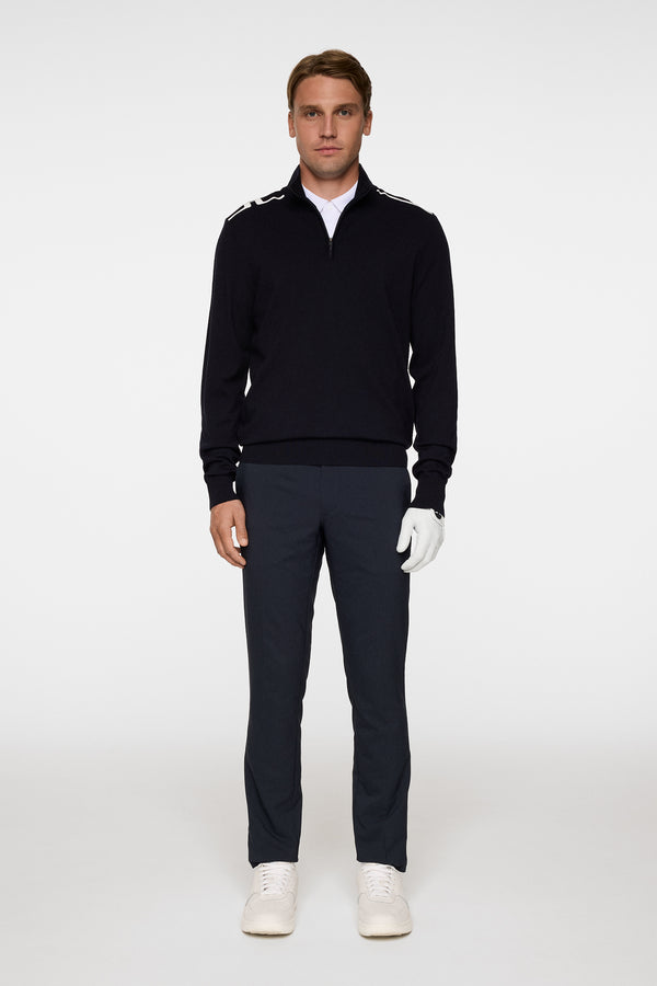 Mac Knitted Zip Sweater / JL Navy