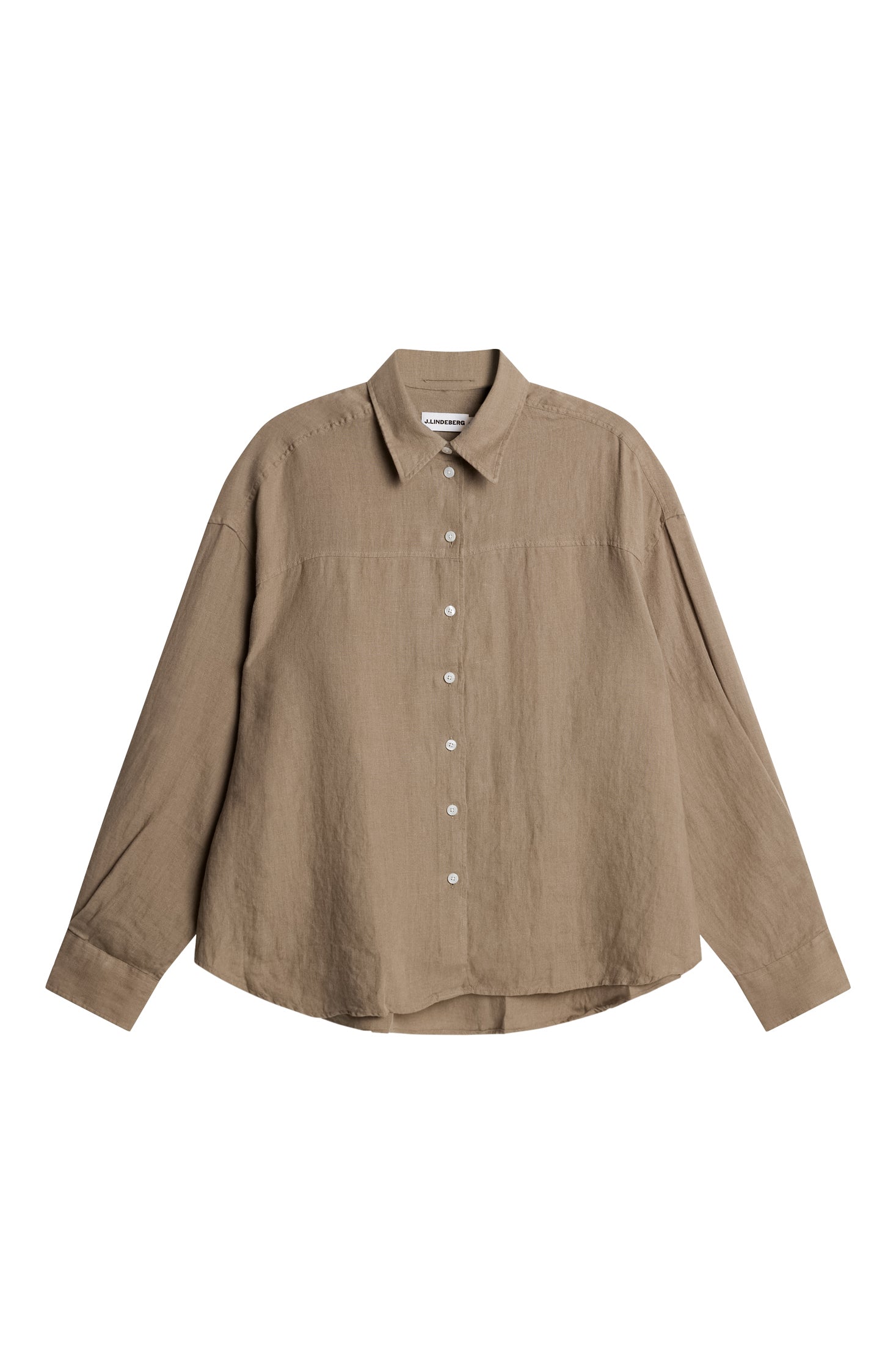 Clairo Clean Linen Shirt / Brindle | J.Lindeberg Official