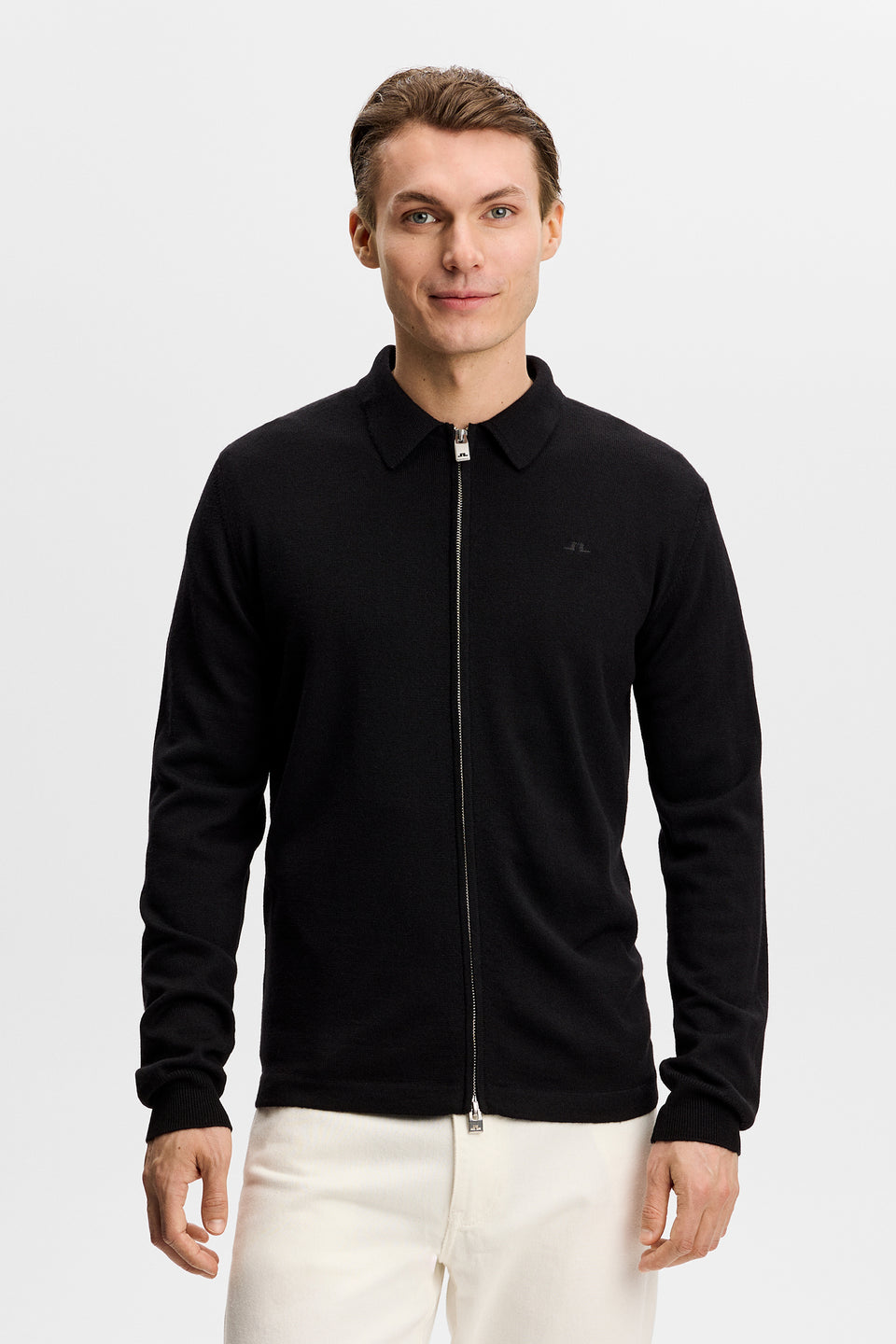 Kaleb Merino Cardigan / Black