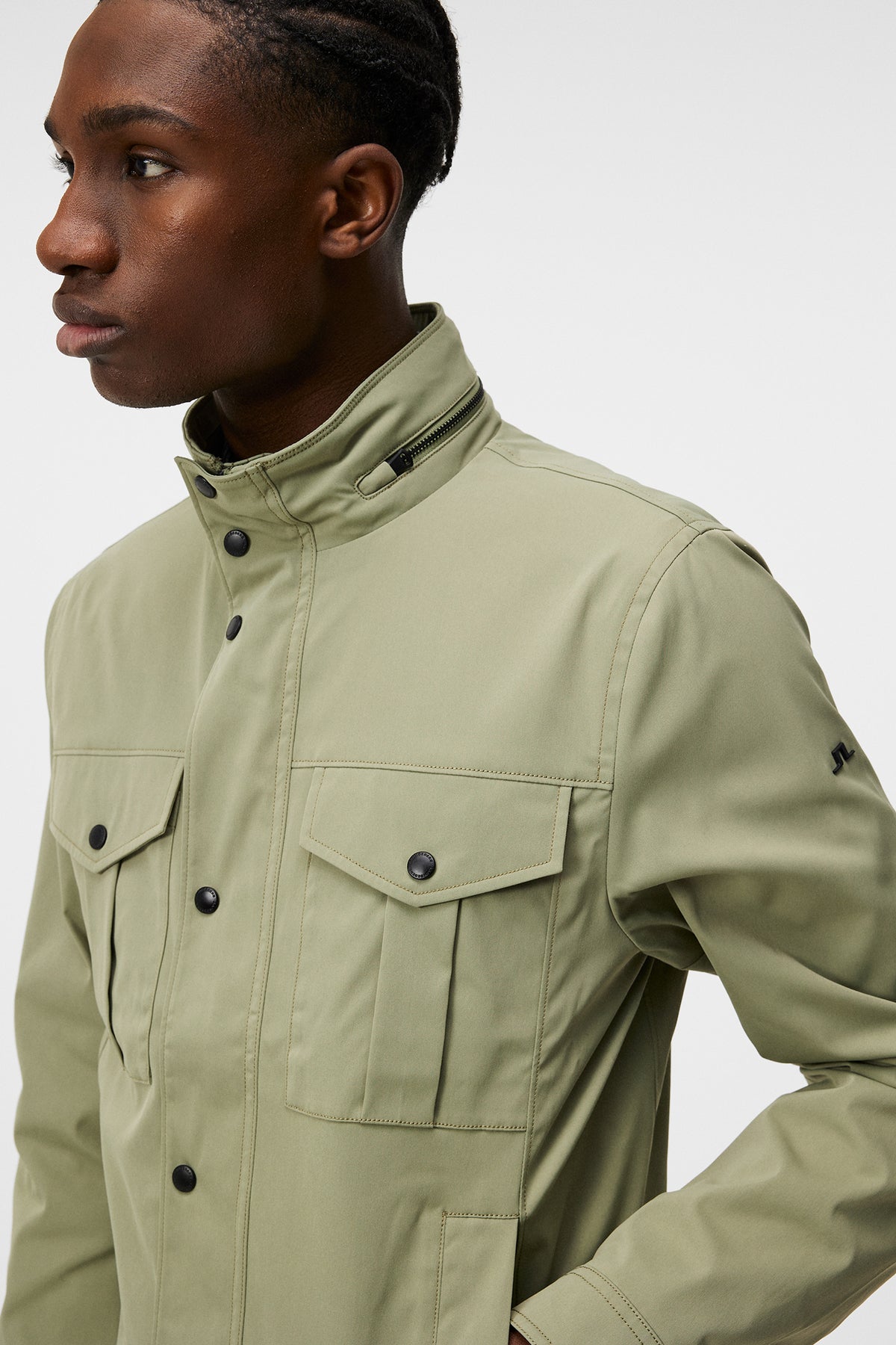 Green Poly File Jacket Bailey Poly Jacket / Oil Green – J.Lindeberg