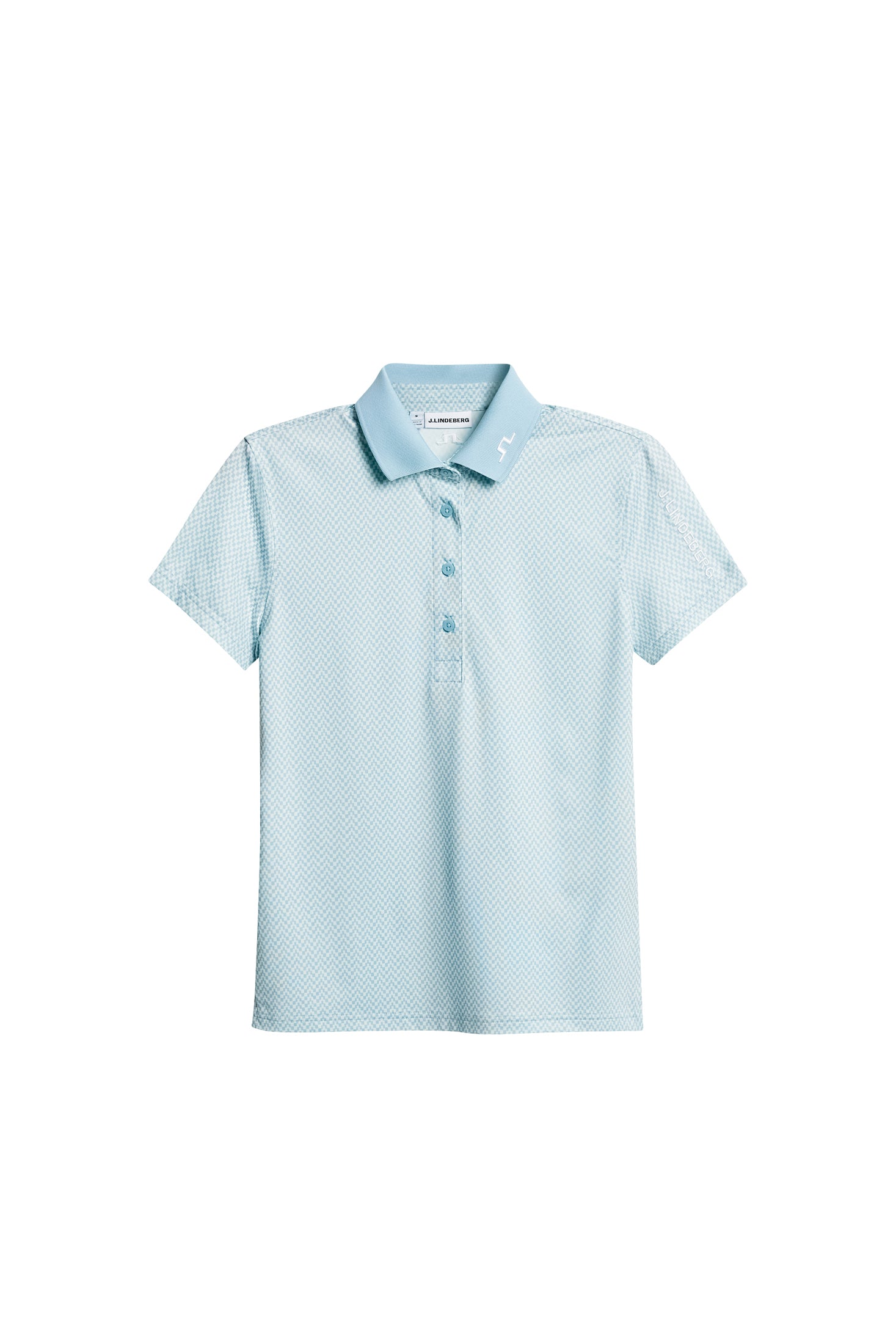 Tour Tech Print Polo / Bridge Stack Skylight S – J.Lindeberg EU