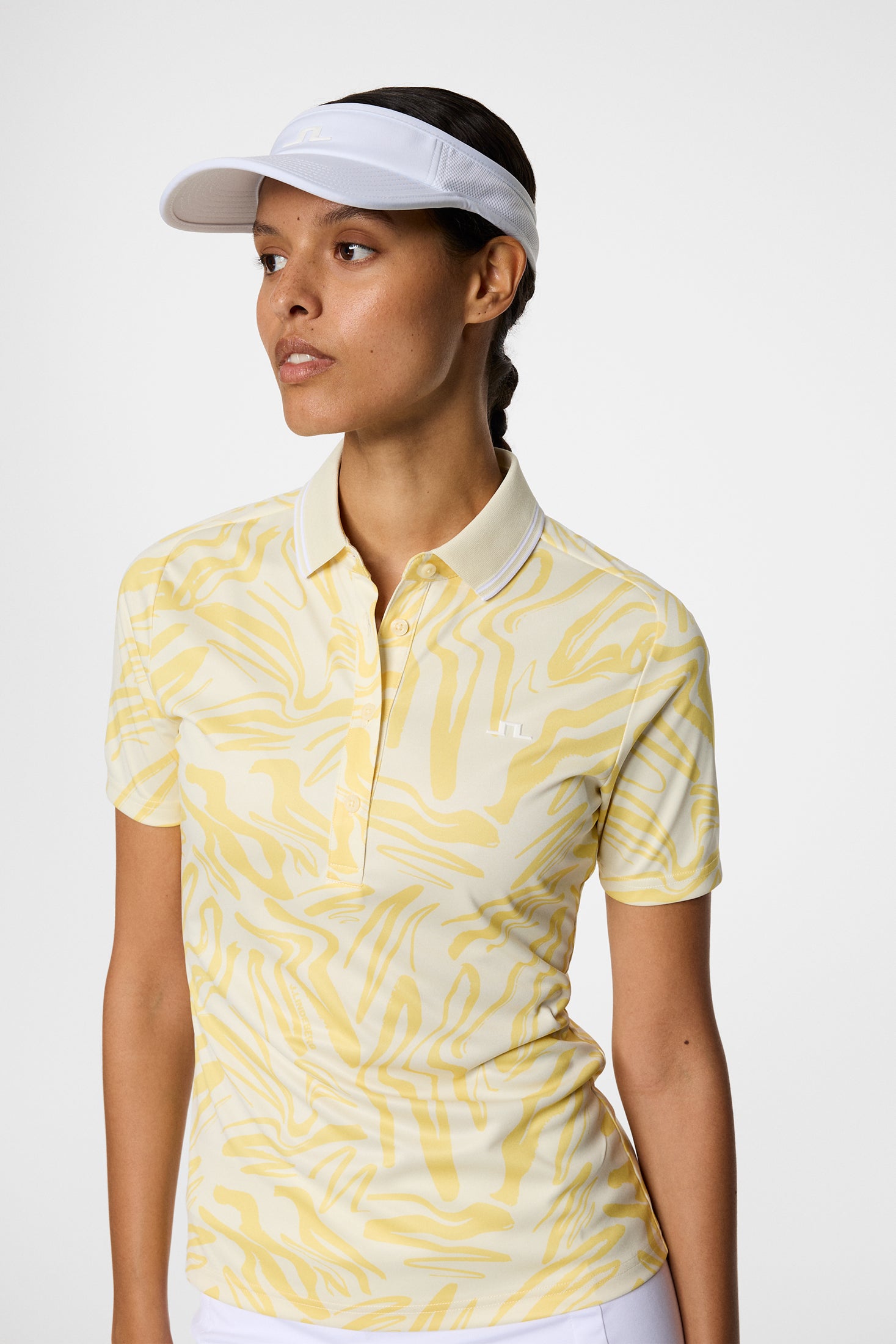 Georgia Print Polo / Scribble Sunshine | J.Lindeberg Official