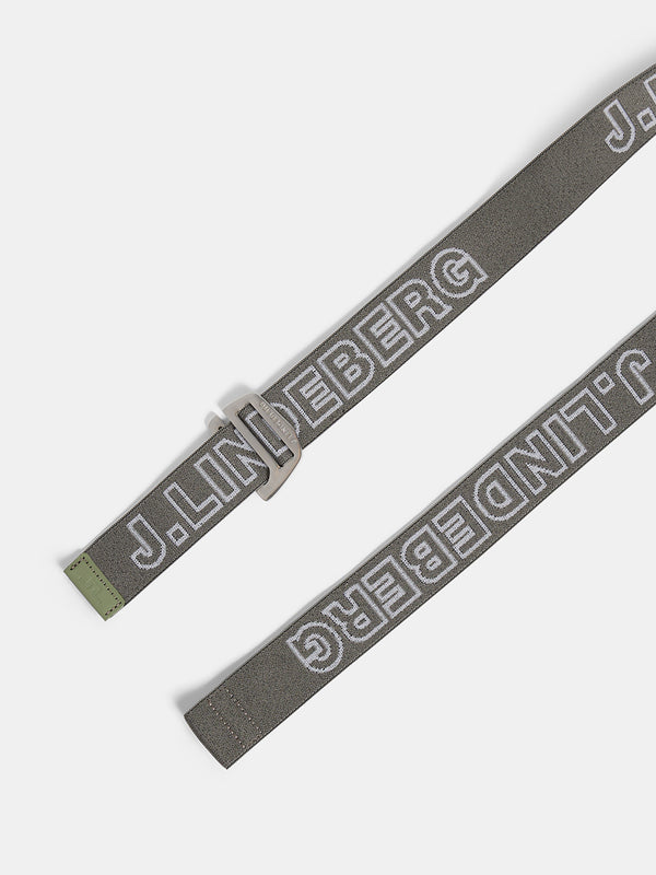 Lennon Webbing Logo Belt / Oil Green