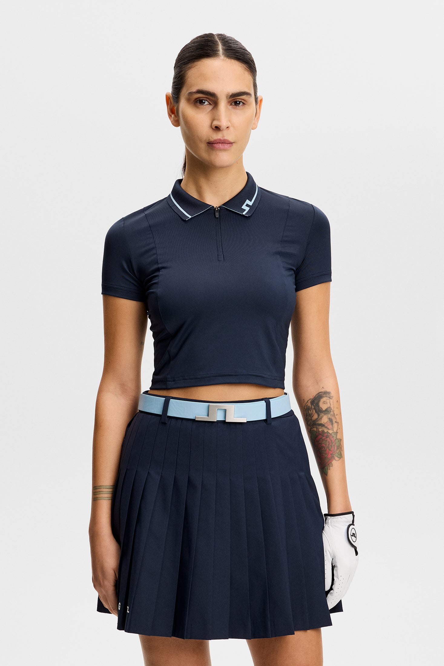 Naomi Cropped Polo / JL Navy – J.Lindeberg EU