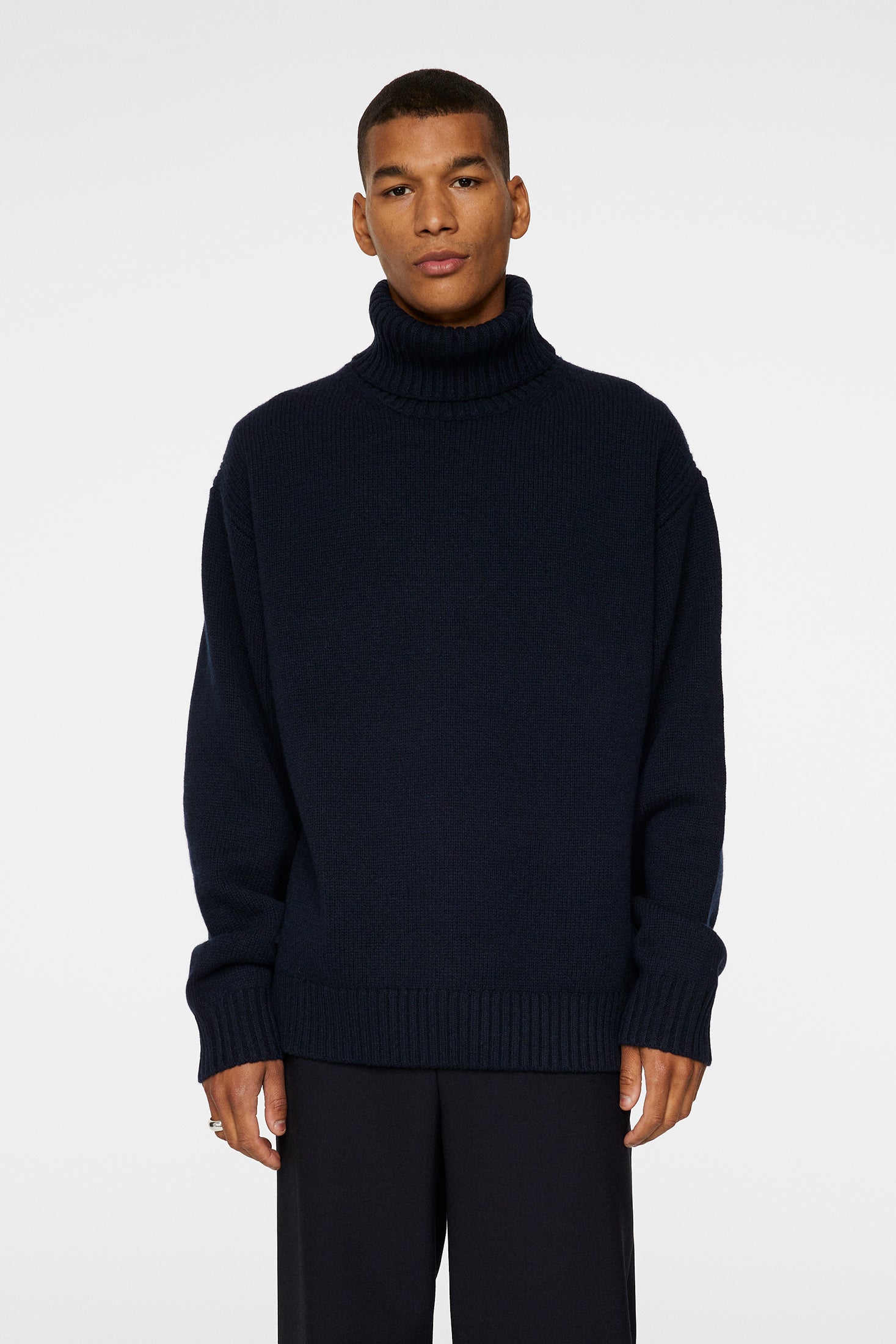 Todd Heavy Knit Turtleneck / JL Navy | J.Lindeberg Official