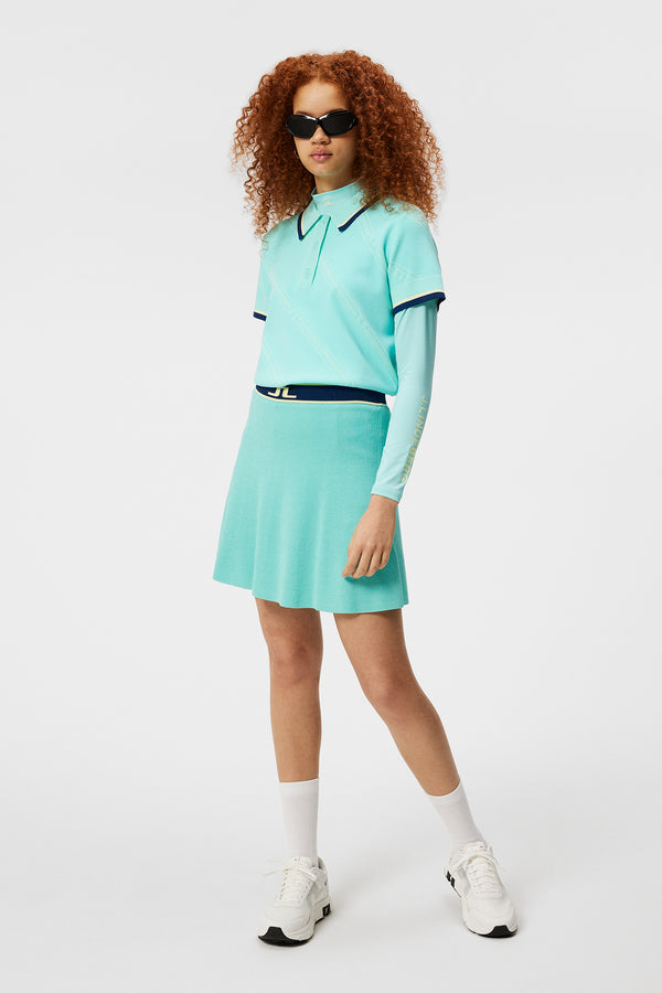 Emma Knitted Skirt / Aruba Blue