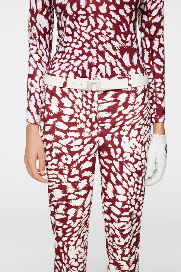Pia Print Pant / Glitch Leo Lime