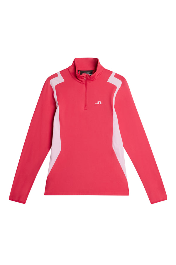 Mae Quarter Zip Mid Layer / Azalea