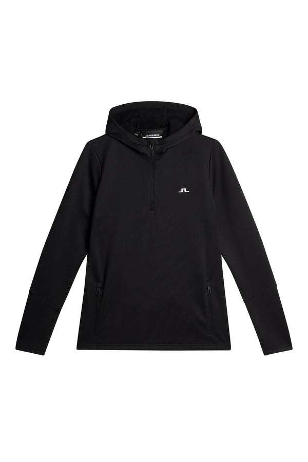 W Aerial Quarter Zip Hood / Black