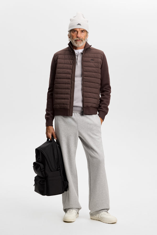 Boen Knit Hybrid Jacket / Seal Brown