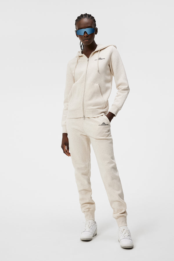 W Alpha Zip Hood / Beige Melange