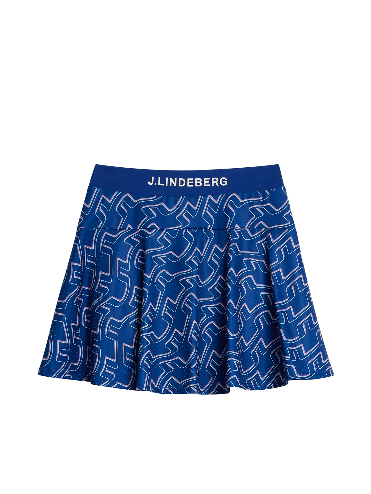 Jane Print Skirt / Outline Bridge Wave Blue