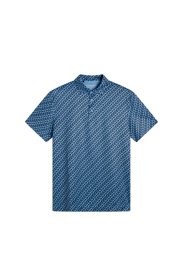 Theo Printed Mesh Polo / Riviera