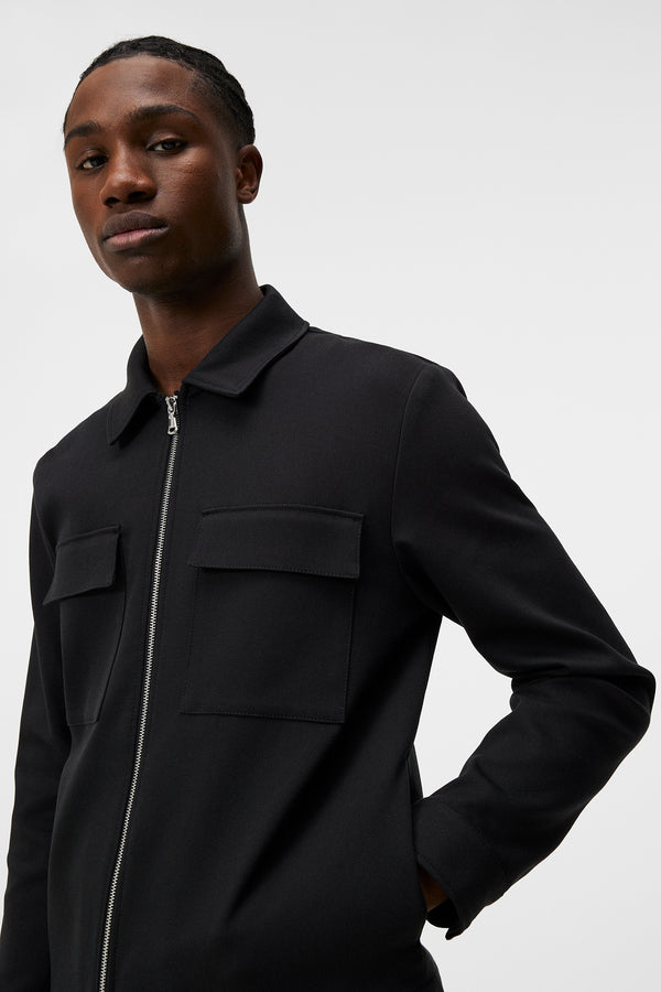 Jarod Cotton Overshirt / Black