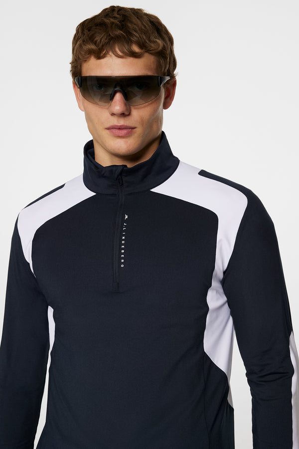 Leander Quarter Zip  Mid Layer / JL Navy