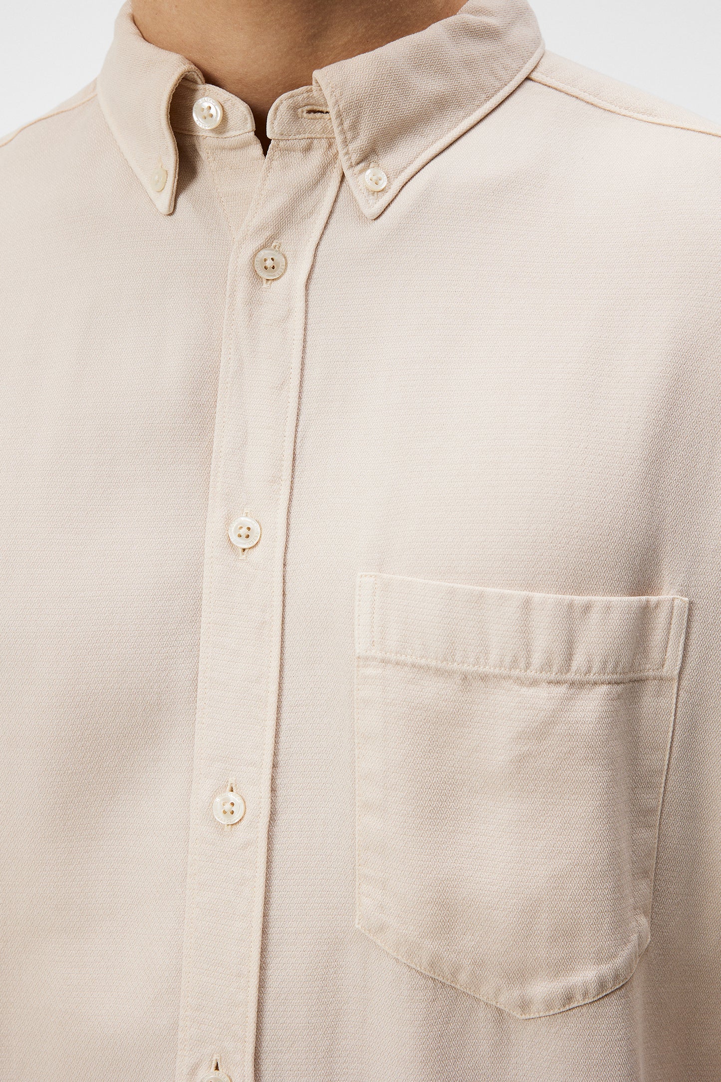 Reg LS Structure Tencel Shirt / Moonbeam