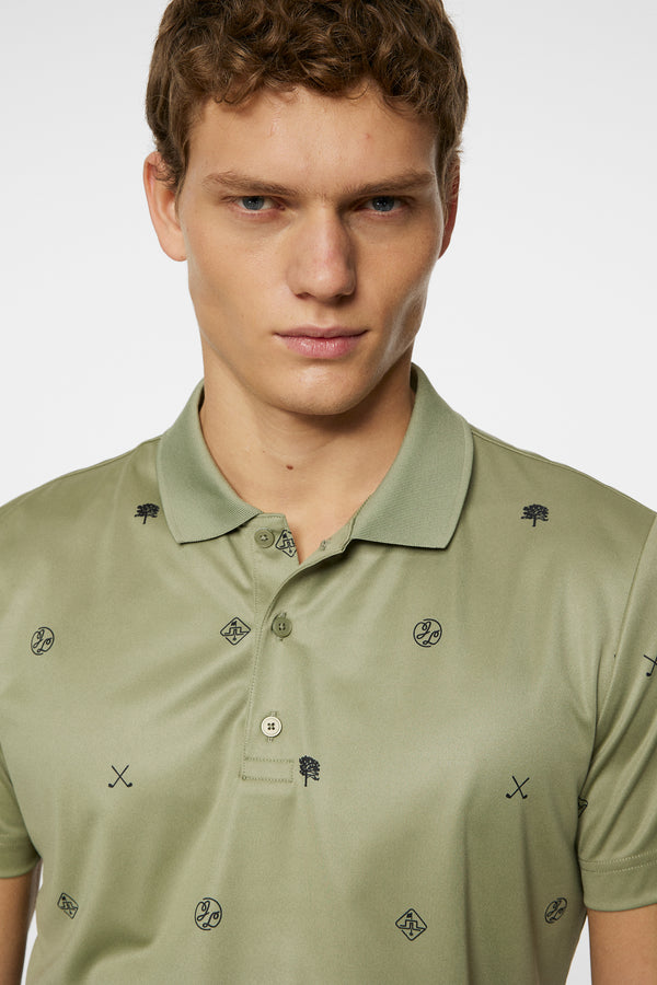 Club House Motif Polo / Golf Micro Olive S