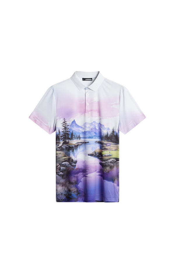 Samuel Polo / Landscape Watercolor purple L