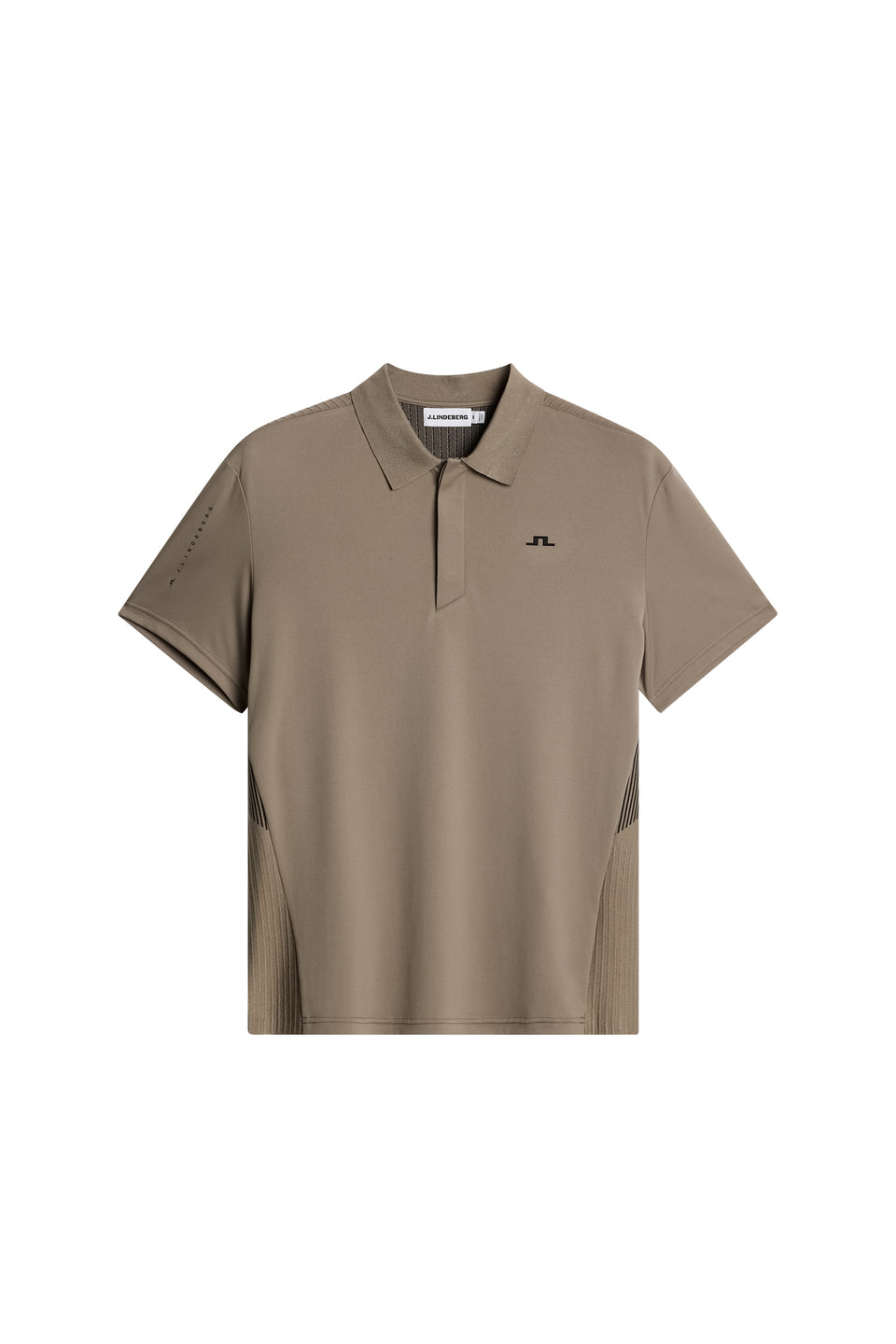 Neri Hybrid Knit Polo Shirt / Brindle