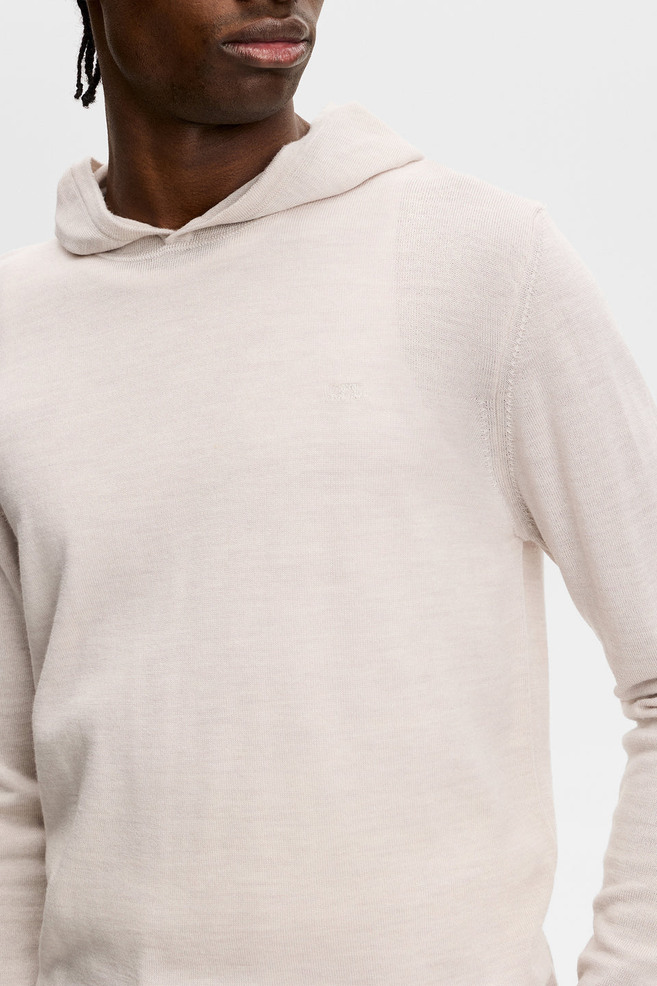 Karl Merino Hoodie / Moonbeam Melange