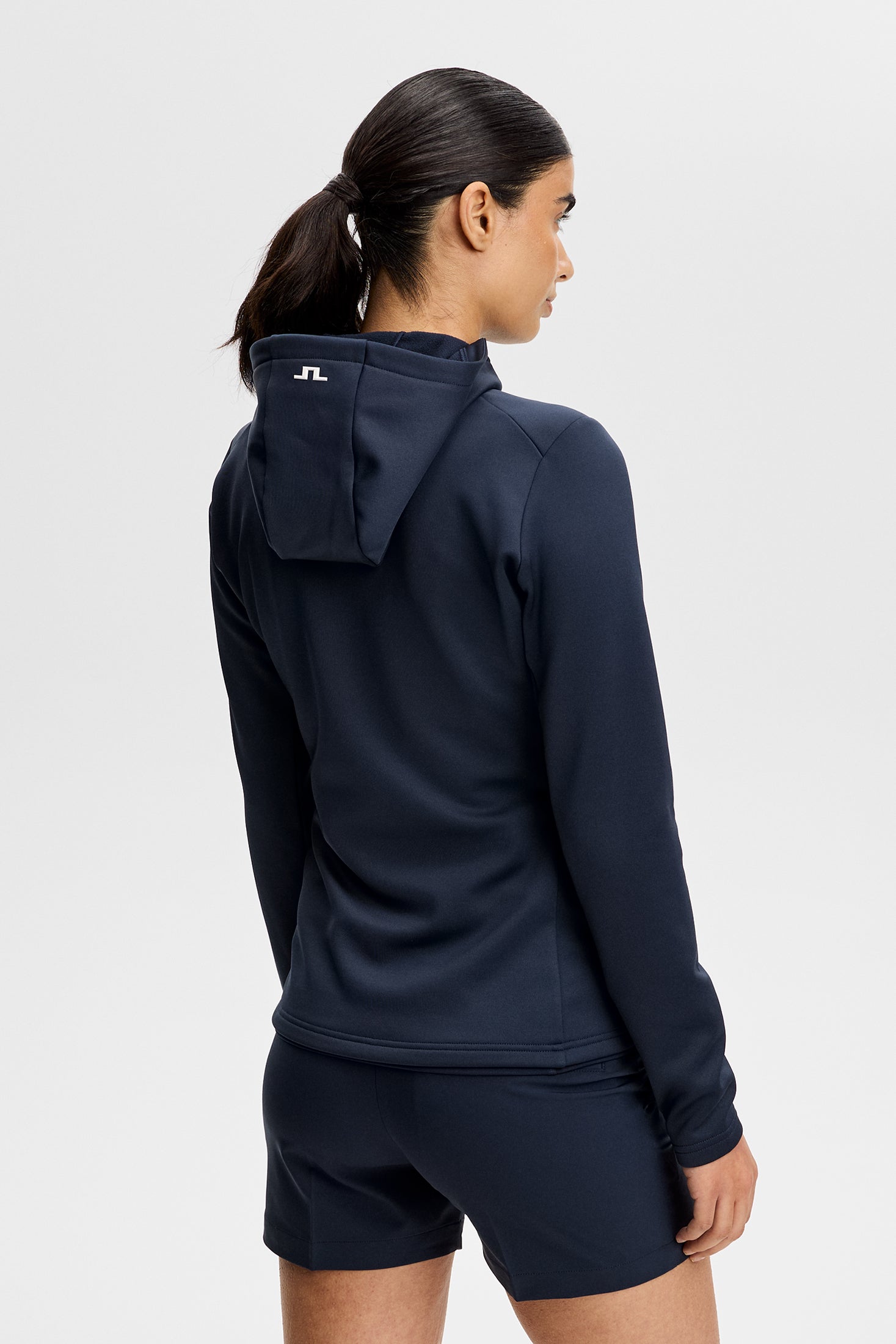 Aerielle Quarter Zip Hood / JL Navy | J.Lindeberg Official