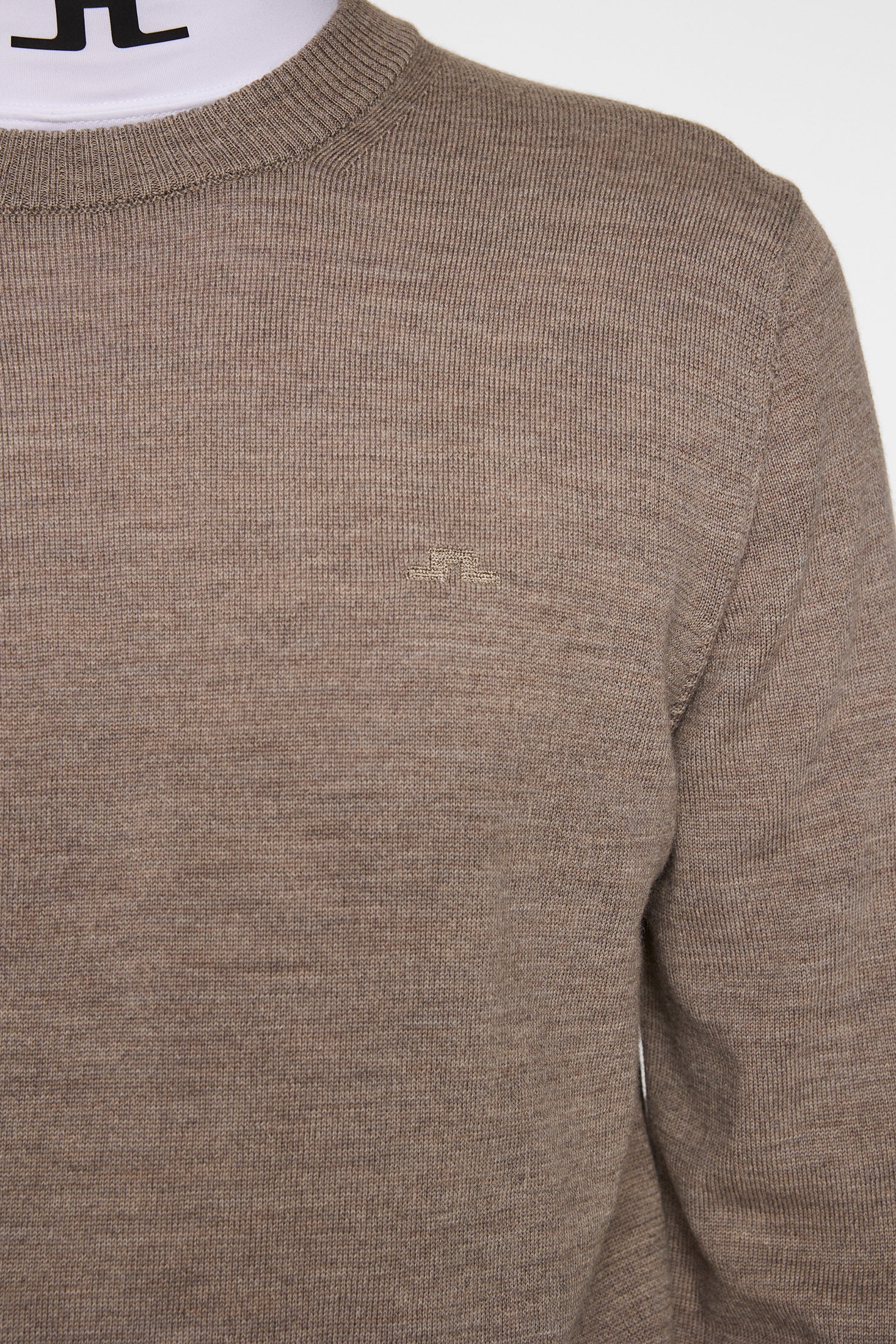Keane Merino Crew Neck / Brindle Melange | J.Lindeberg Official