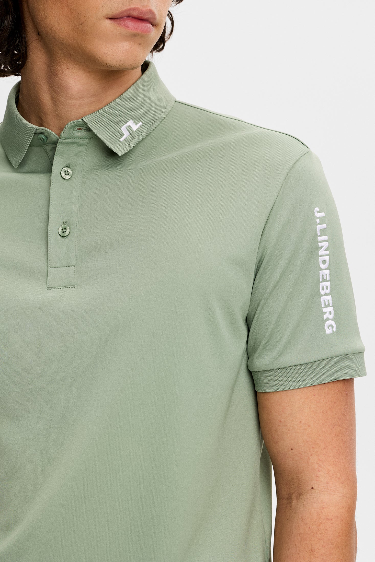 Tour Tech Polo / Hedge Green – J.Lindeberg EU