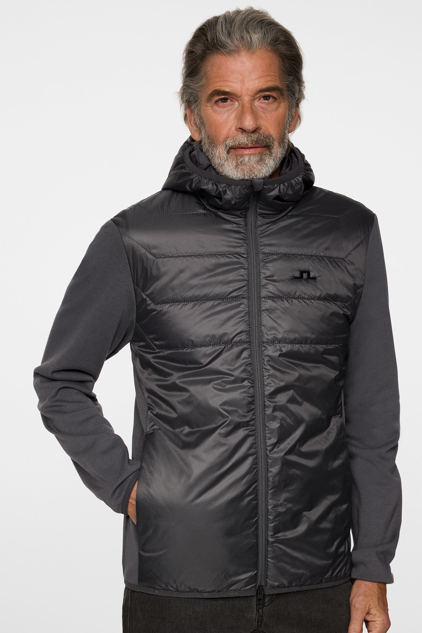Gregory Hybrid Hood / Asphalt – J.Lindeberg