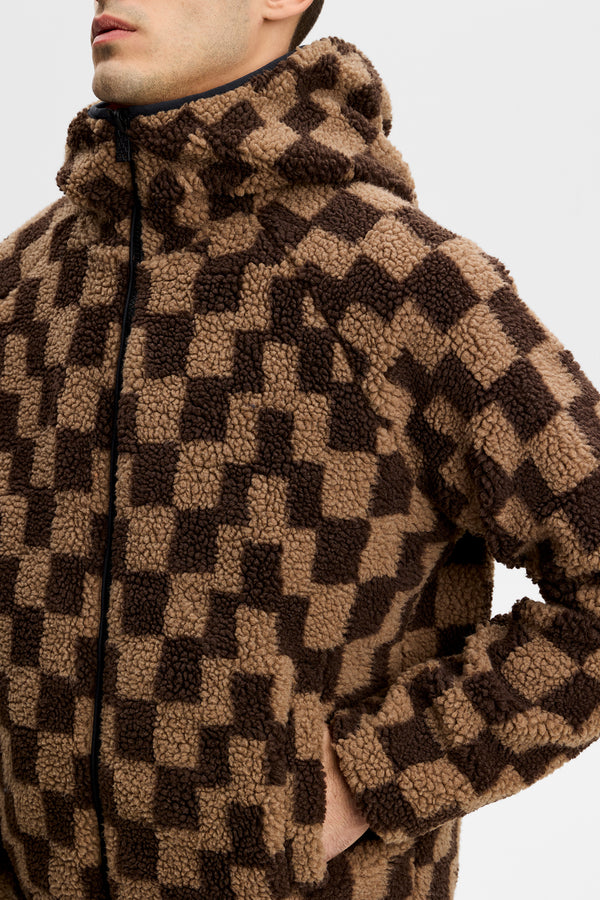 Rory Reversible Teddy Jacket / Golden Poppy