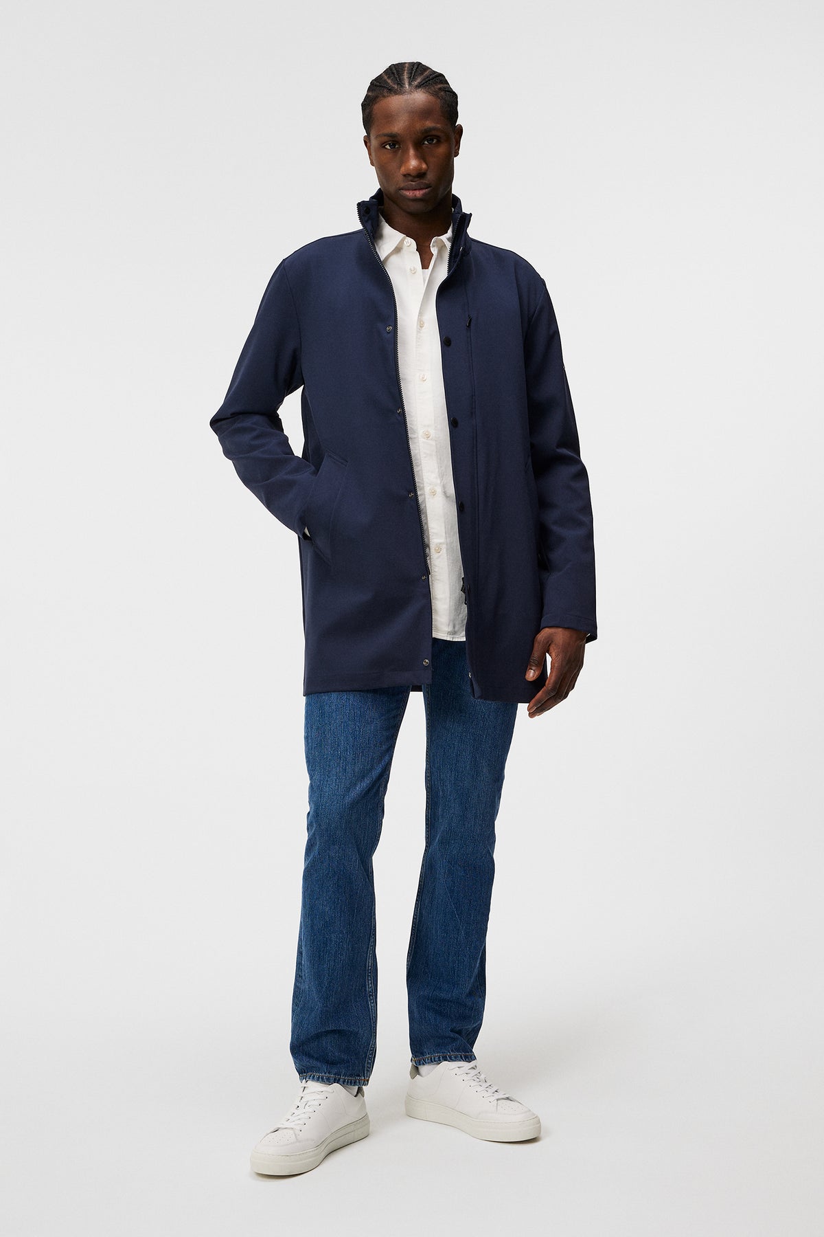 Tepley midlength jacket / JL Navy