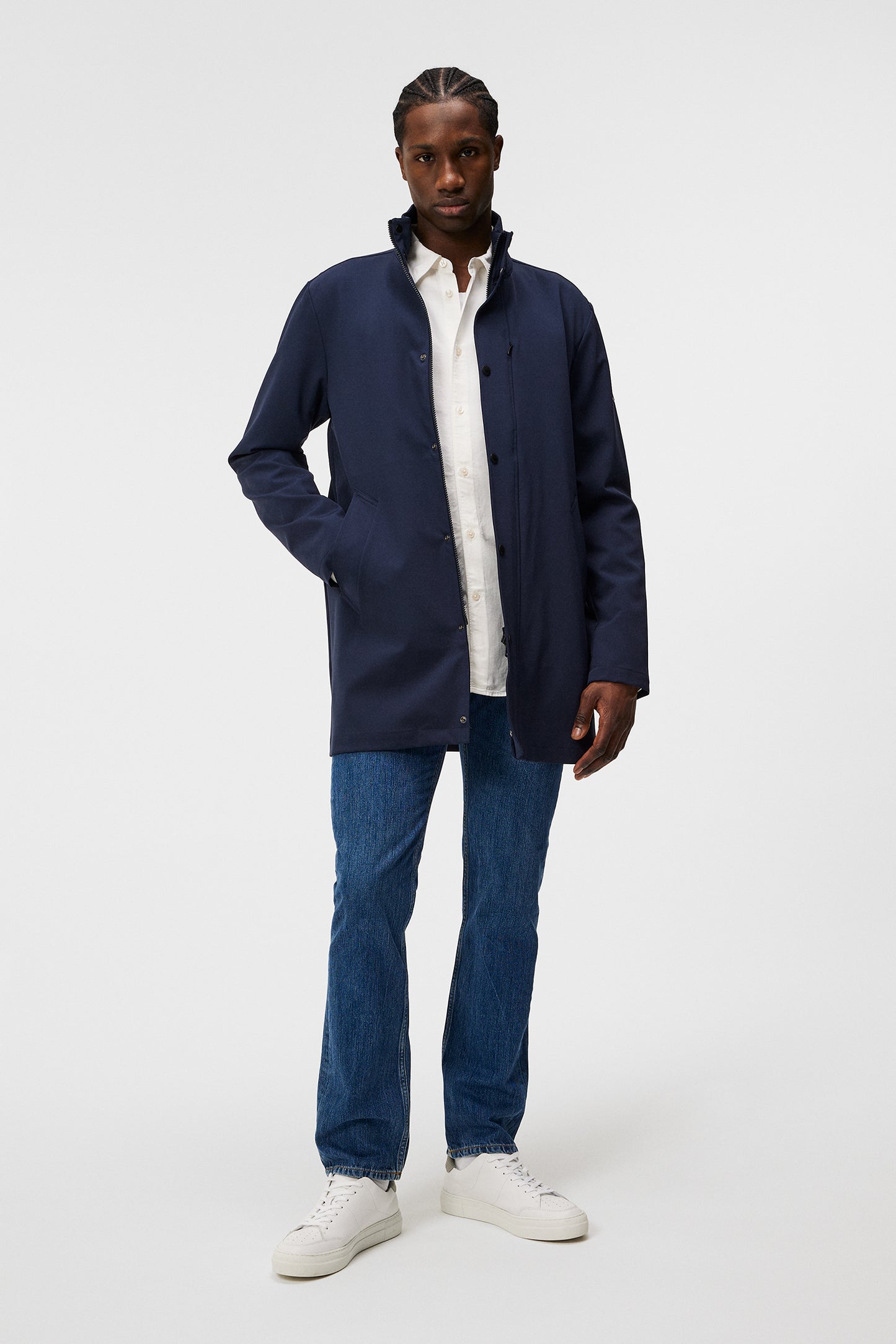 Tepley midlength jacket / JL Navy