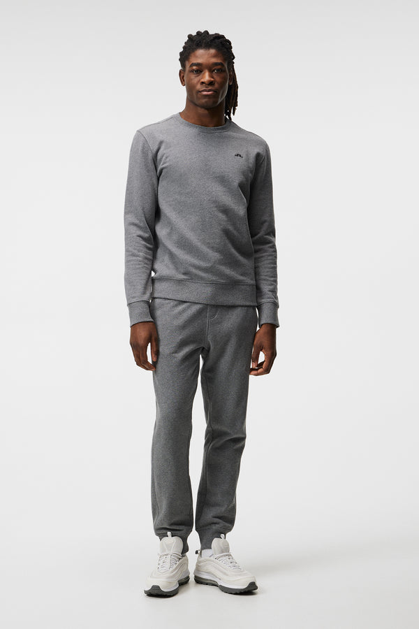 Cal Crew Neck Sweat / Mid Grey Melange