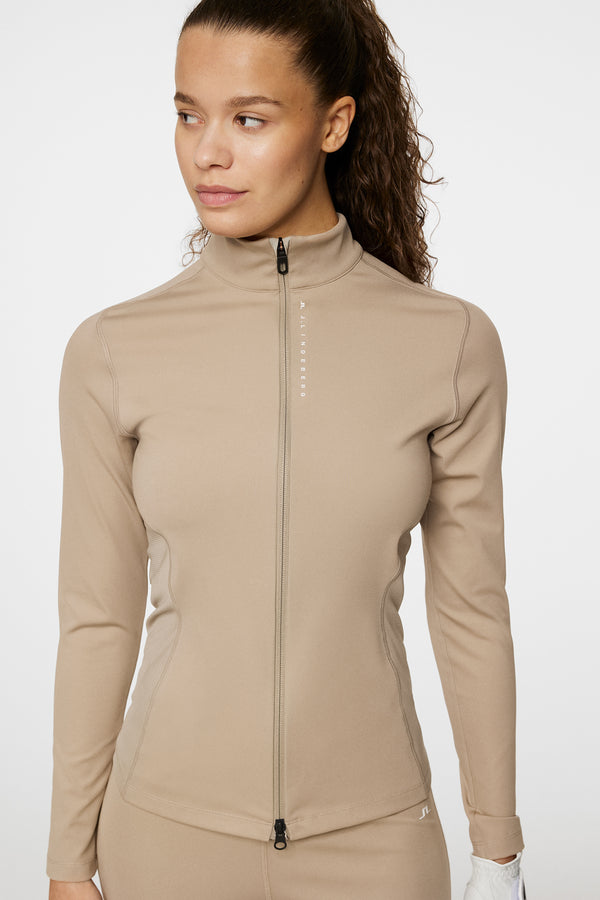 Mel Zip Mid Layer / Vintage Khaki