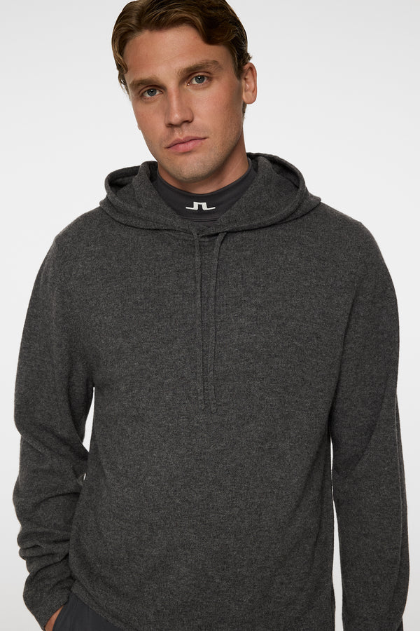 Kolton Cashmere Hoodie / Dark Grey Melange