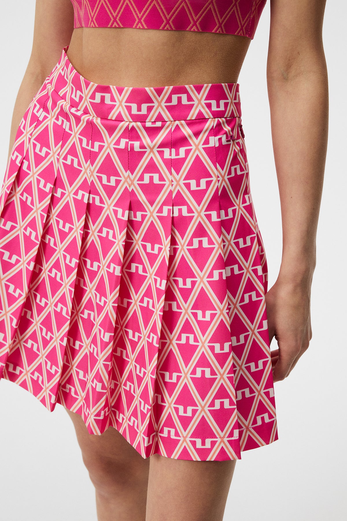 Adina Print Skirt / Geo Fuchsia Purple
