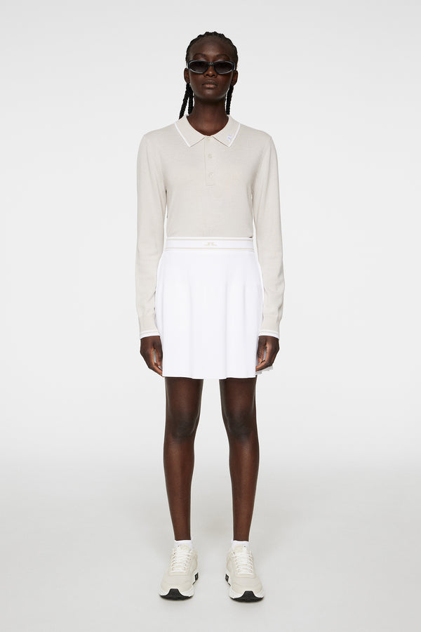 Emma Knitted Skirt / White