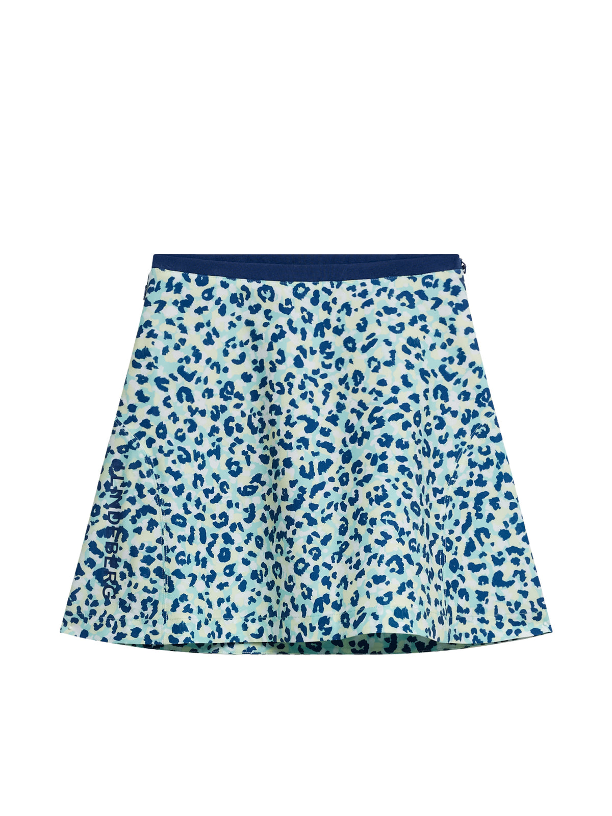 Themba Print Skirt / Leopard Aruba Blue