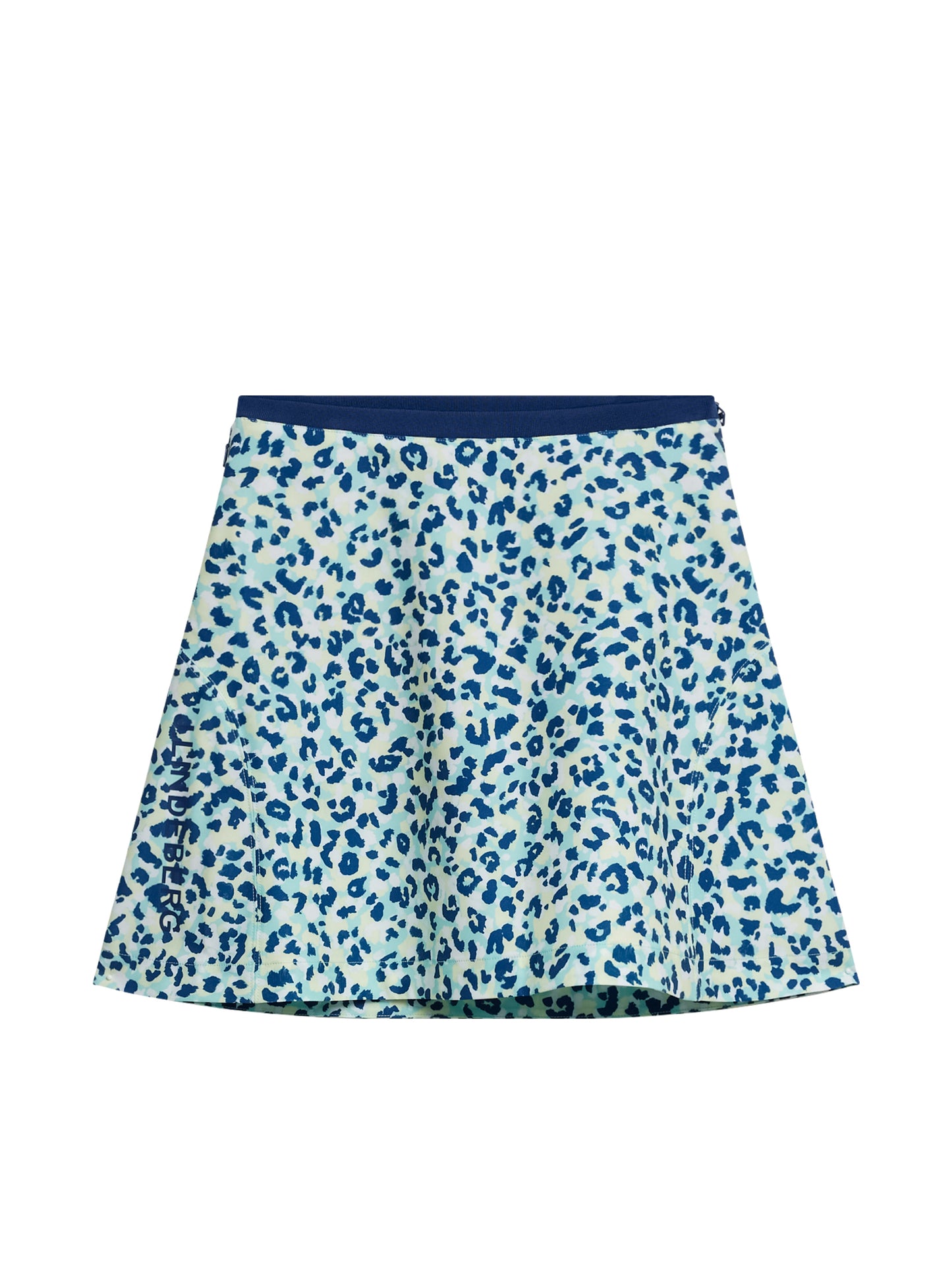 Themba Print Skirt / Leopard Aruba Blue