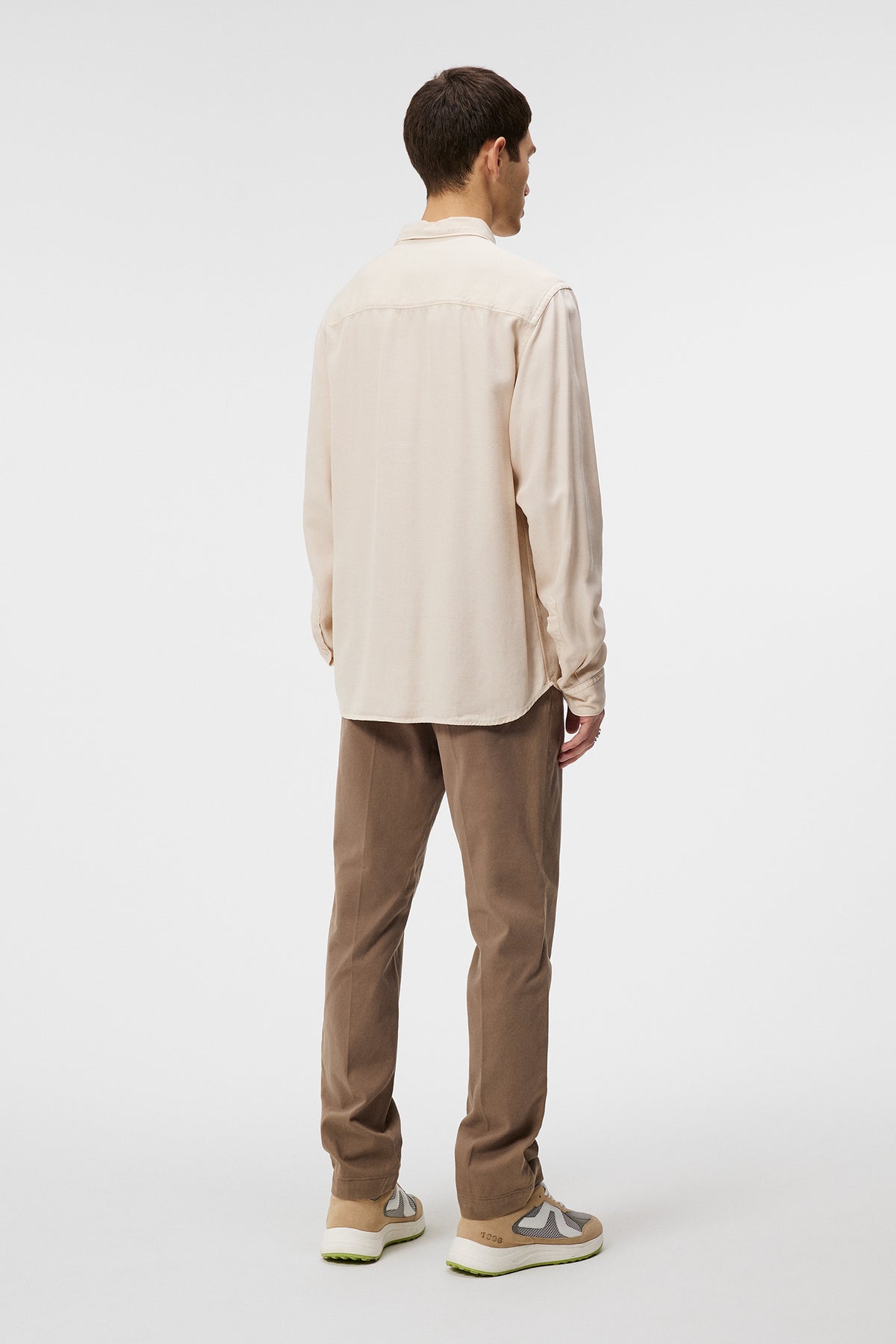 Reg LS Structure Tencel Shirt / Moonbeam
