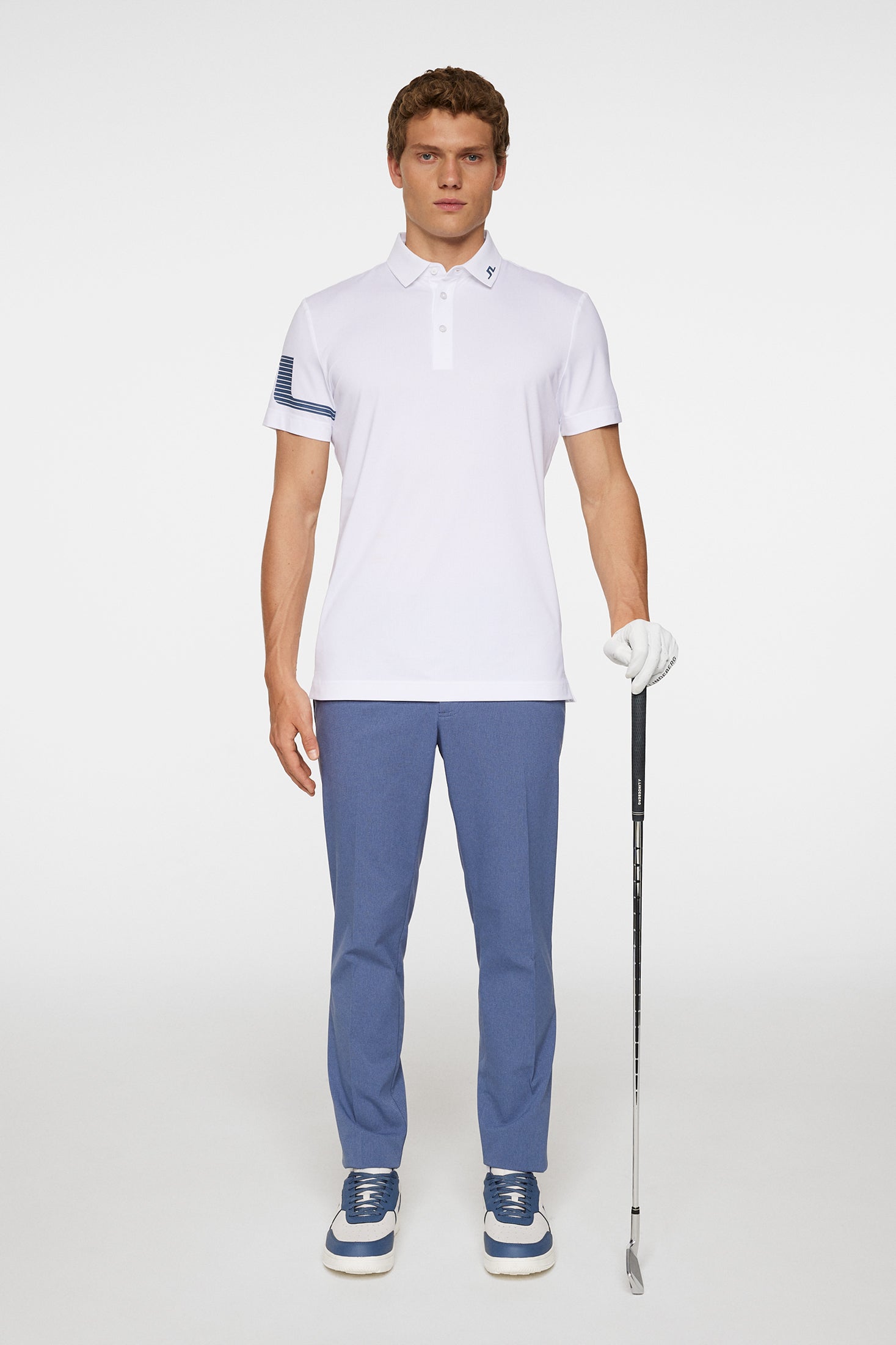 Heath Strike Polo / White – J.Lindeberg EU