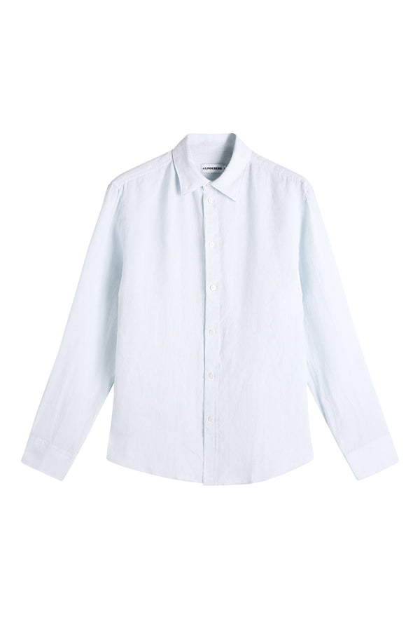 Zachary Clean Linen Shirt / Skywriting