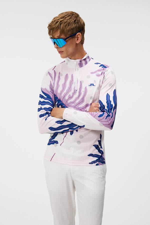 Emanuel Print Mid Layer / Paradise Monstera Pink