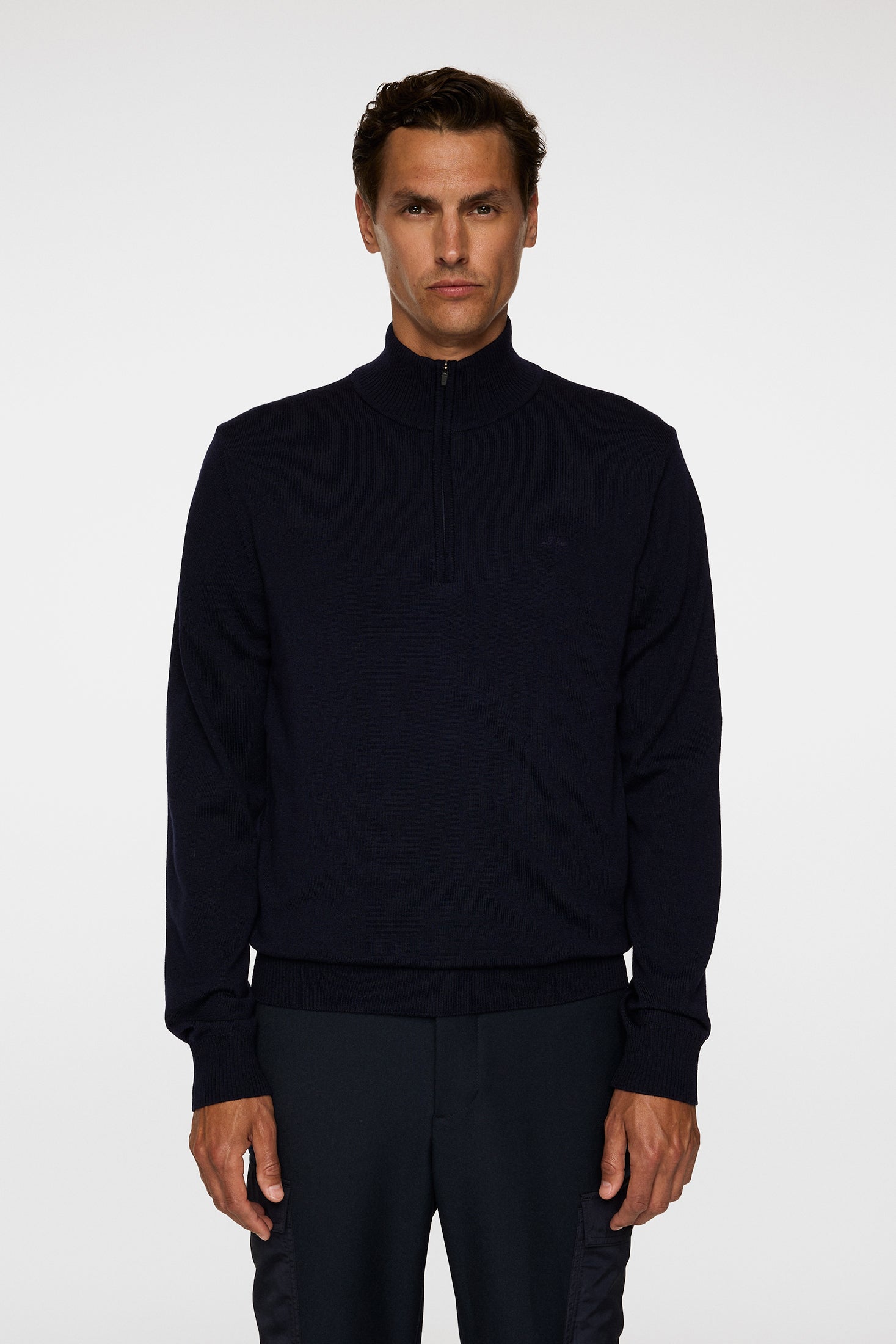 Kiyan Merino Quarter Zip / JL Navy – J.Lindeberg