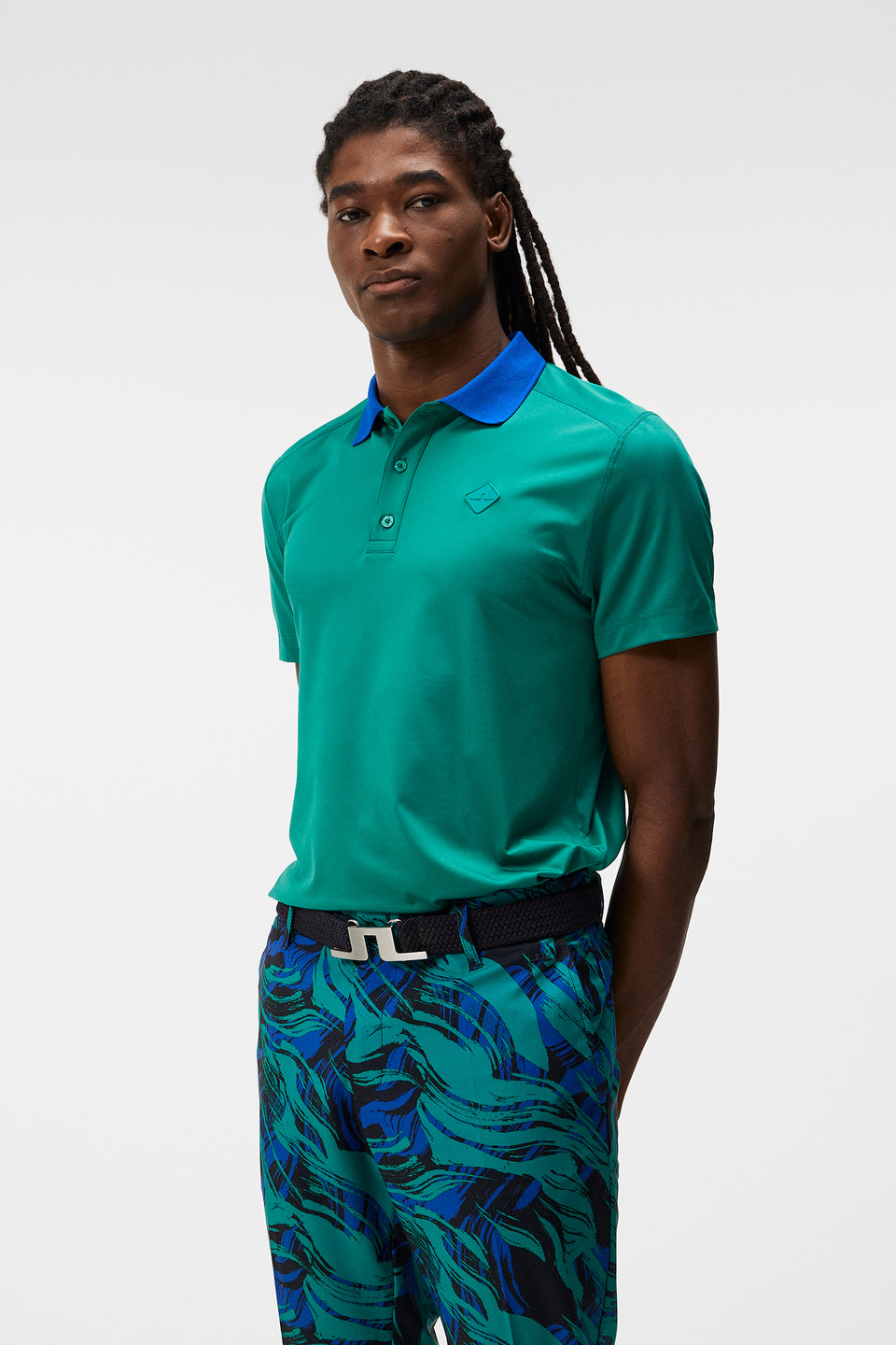 Ross Regular Fit Polo / Proud Peacock