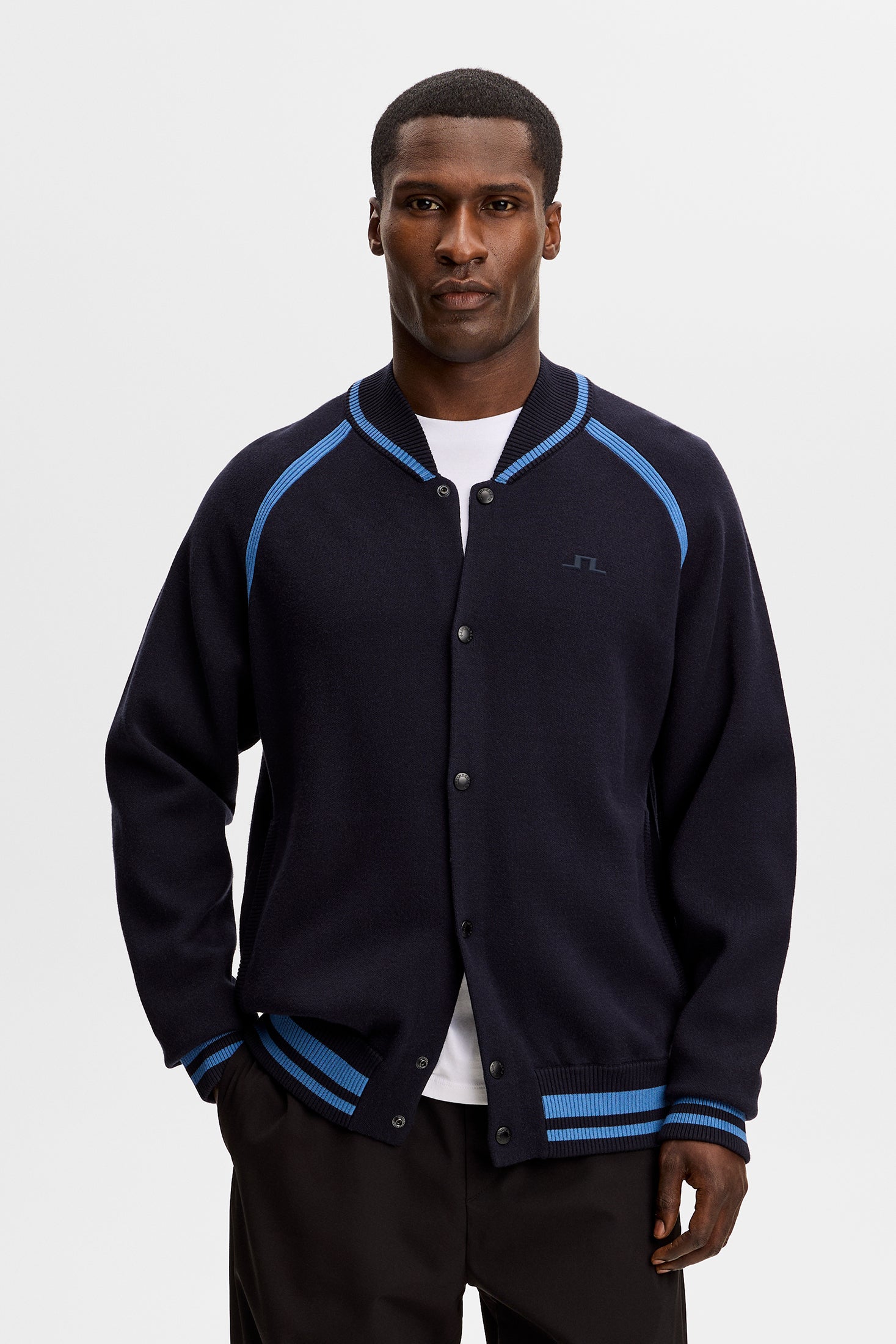 Stanley Jacquard Knit Bomber / JL Navy – J.Lindeberg EU