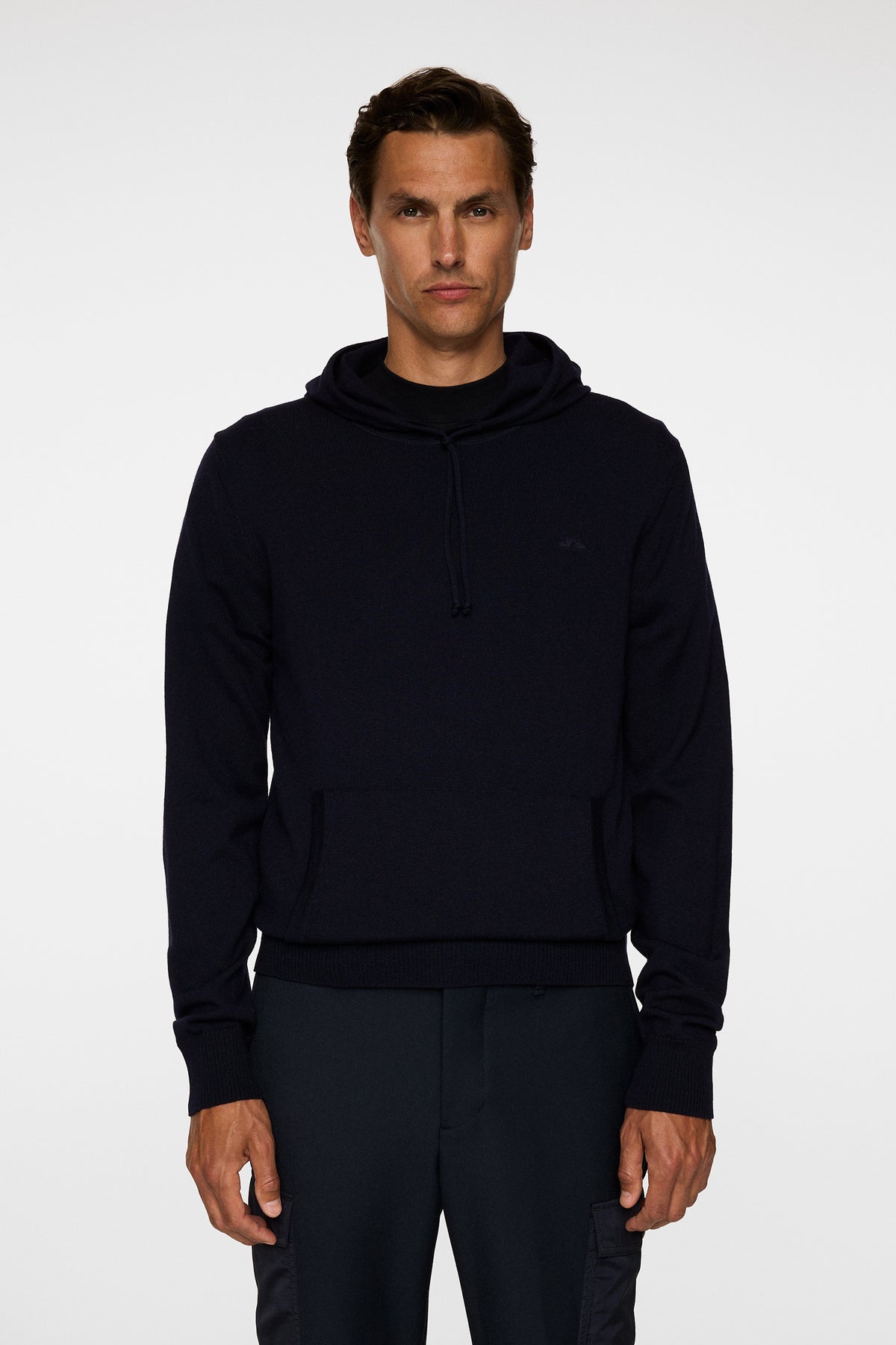 Karl Merino Hoodie JL Navy –
