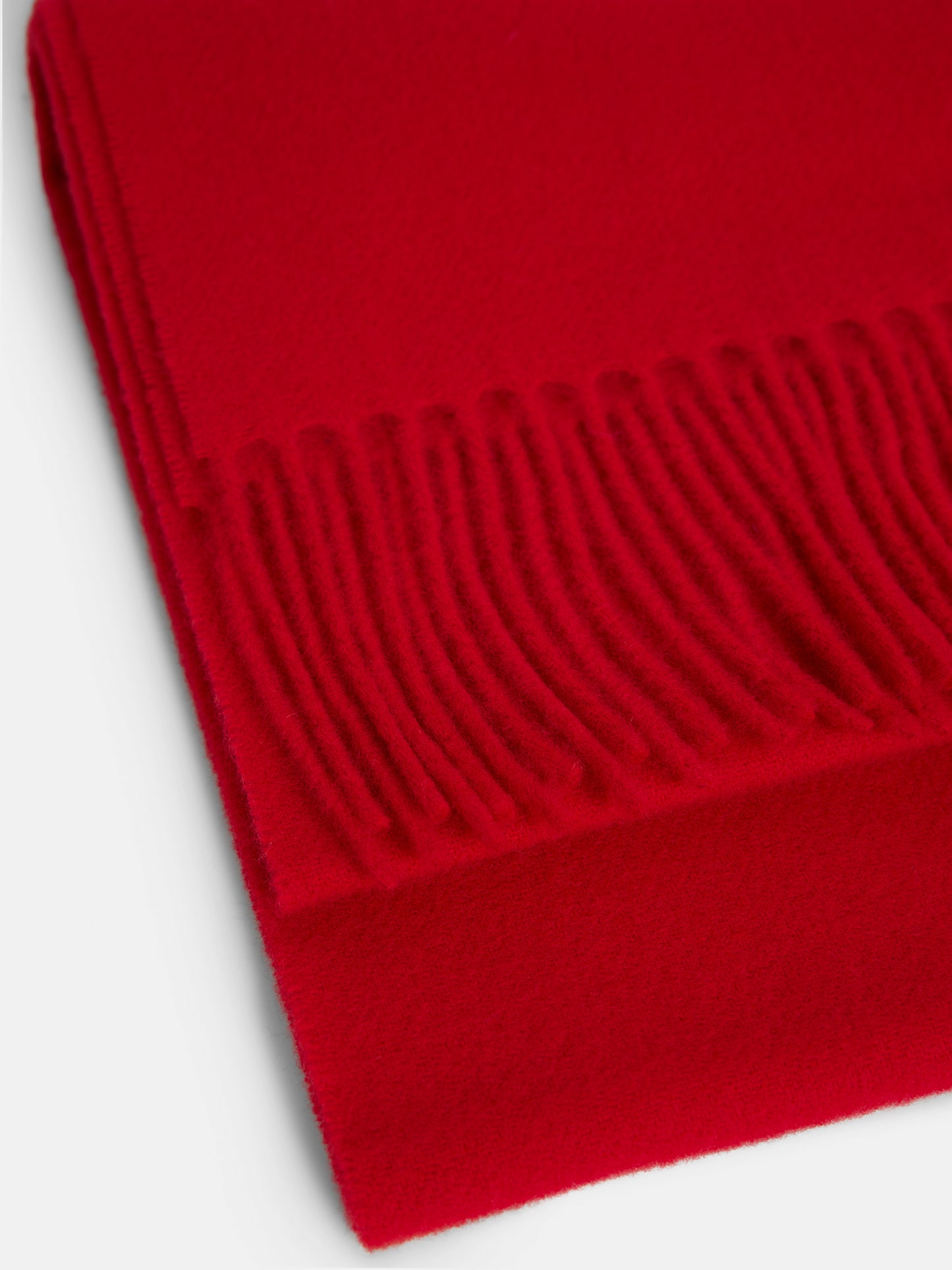 Champ Solid Wool Scarf / Fiery Red
