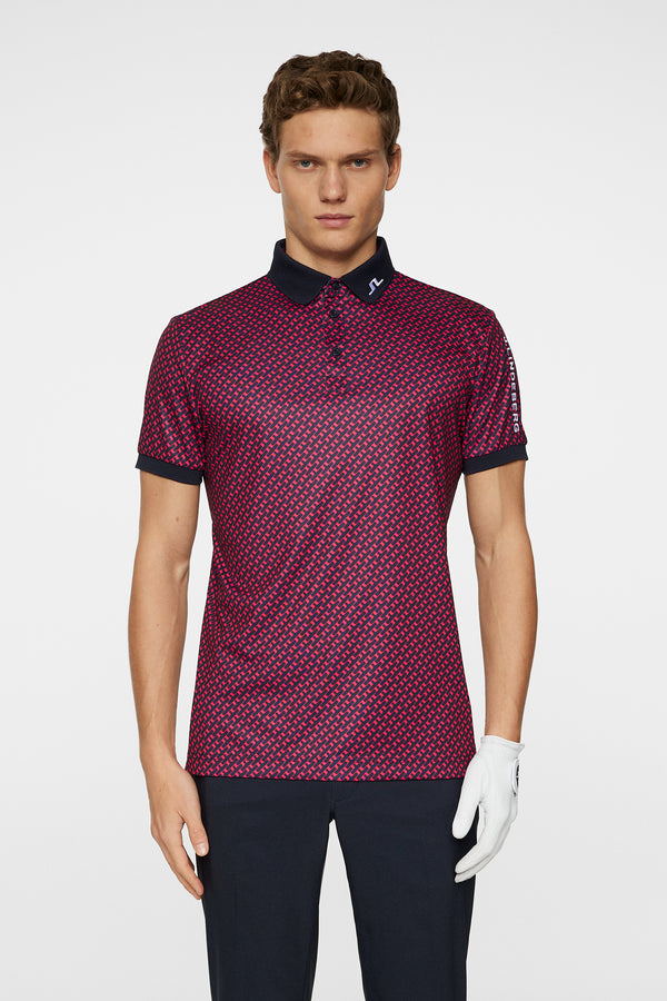 Tour Tech Print Polo / Tour Geo Navy S