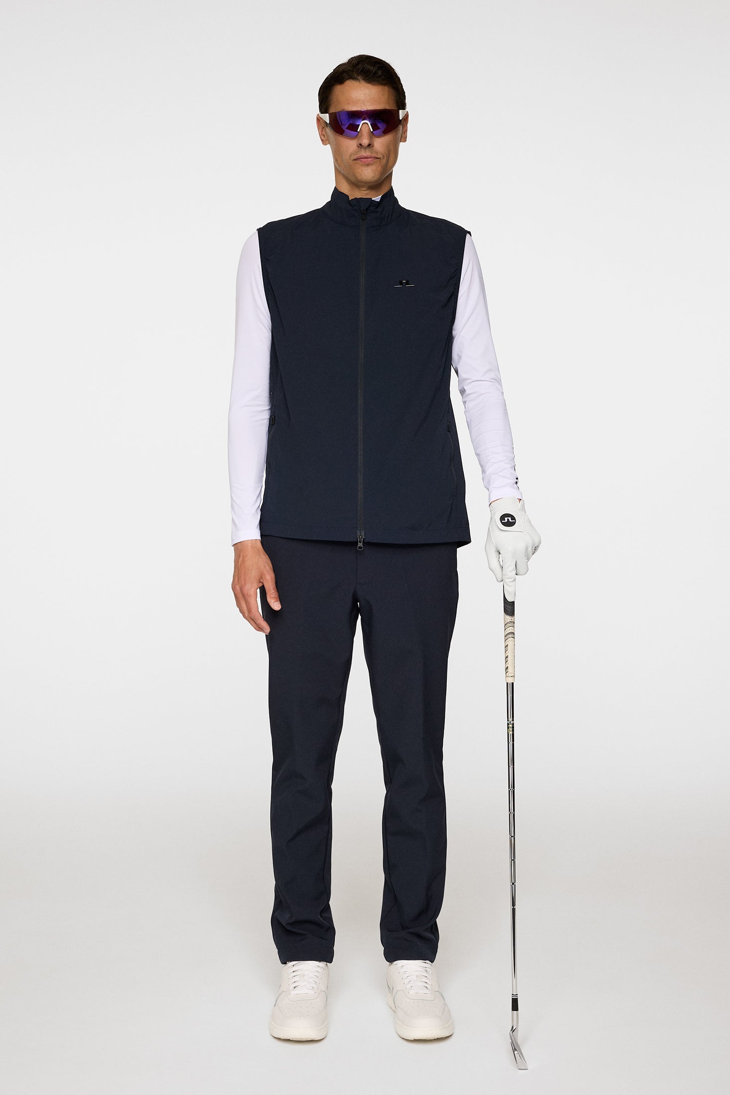 ☆J.Lindeberg Packlight ベスト S Ash Light Packable Vest / JL Navy | J.Lindeberg Official