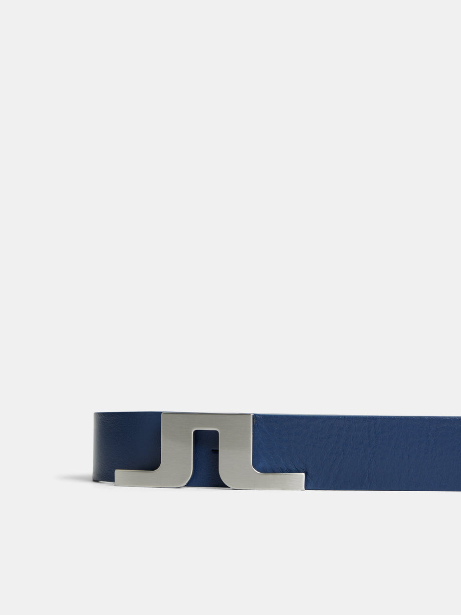 Bridger Leather Belt / Estate Blue – J.Lindeberg